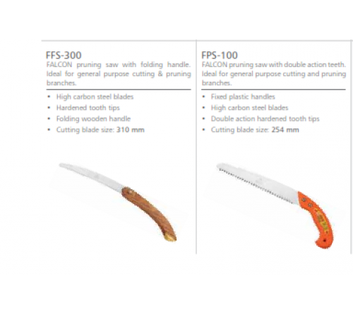 FALCON PREMIUM  PRUNING SAW WITH DOUBLE ACTION TEETH